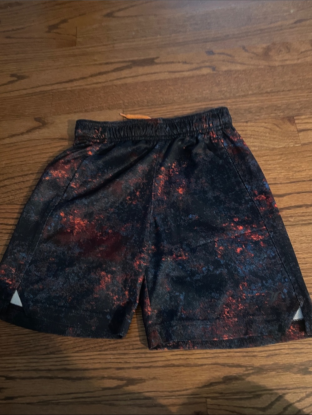 Old Navy Black Shorts with Red Accent Splash